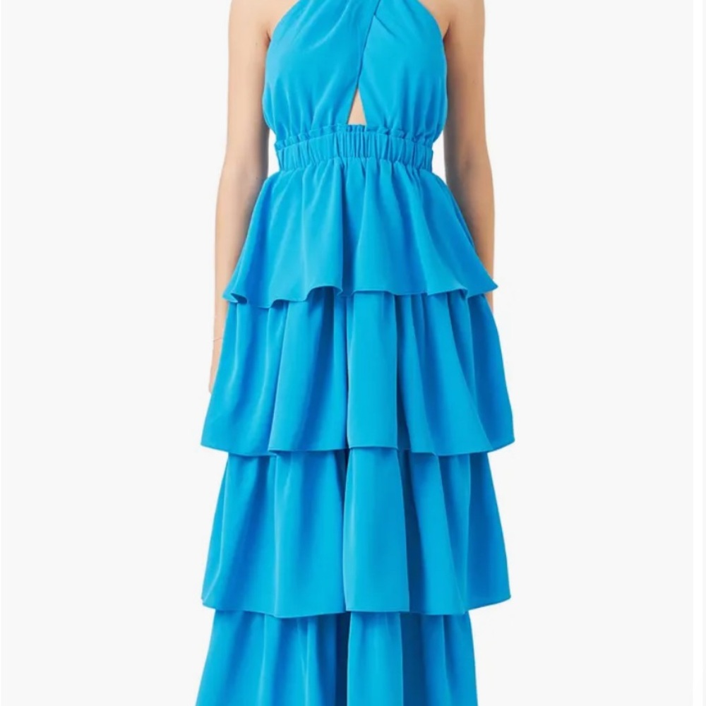 Tiered Halter Maxi Dress
Endless Rose Elegant Blue Tiered Maxi Dress